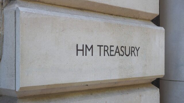 exterior of HM Treasury, London