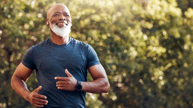 man out for a run